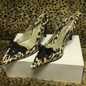 J.Reneé leopard Slingshot Heel. Brand new